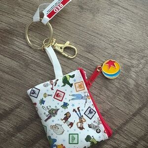 Toy Story Themed Keychain Pouch featuring luxo ball pull zipper